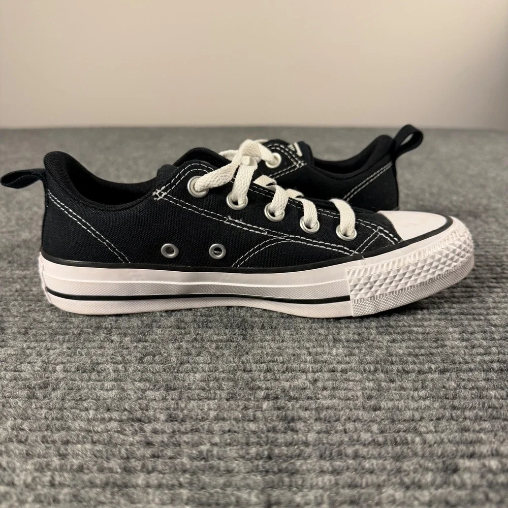 Converse Chuck Taylor Malden GS All Star Low Top Black White Kids Shoe 4Y